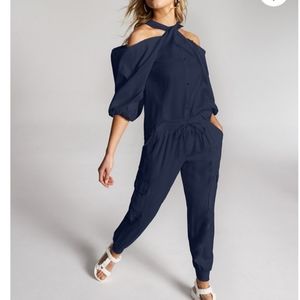 INC UTILITY JOGGER NAVY BLUE  PANTS SIZE LARGE NWT